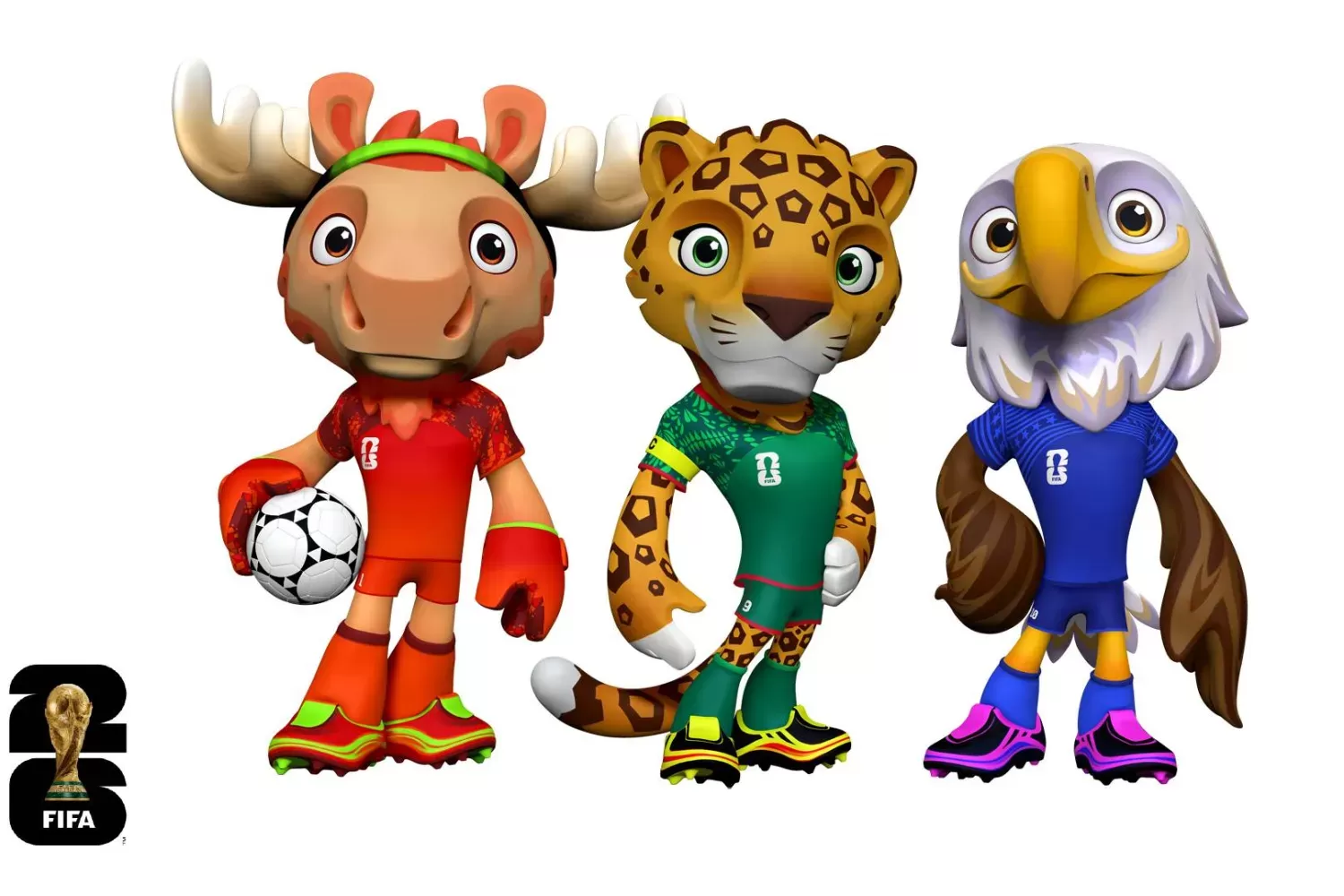 فيفا .. الموظ والجاجوار والنسر الأصلع تمائم مونديال 2026