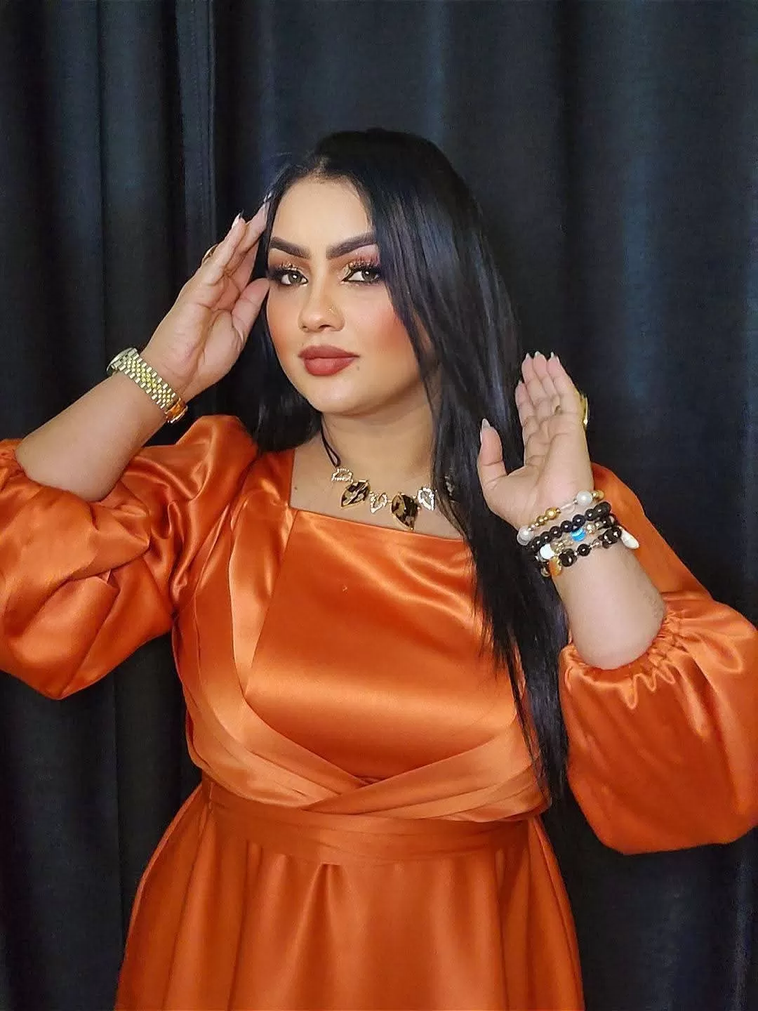 من المسرح إلى الموديل.. أفراح عصام تخلع عباءة الغناء وترتدي الأزياء! من المسرح إلى الموديل.. أفراح عصام تخلع عباءة الغناء وترتدي الأزياء!