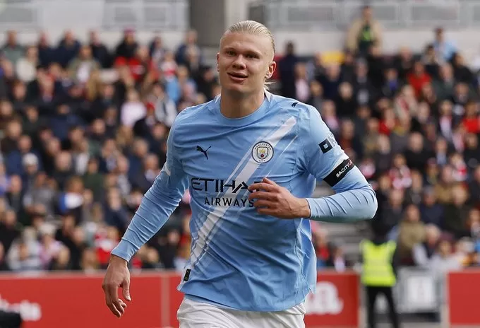 مانشستر سيتي يفوز على برينتفورد بلدغة هالاند